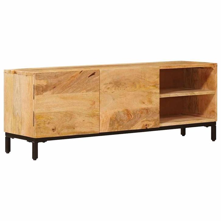 vidaXL Opslagkasten Bruin 110 x 30 x 40 cm Massief Mango, Huis en Inrichting, Woonaccessoires | Cd- en Dvd-rekken, Nieuw, Verzenden