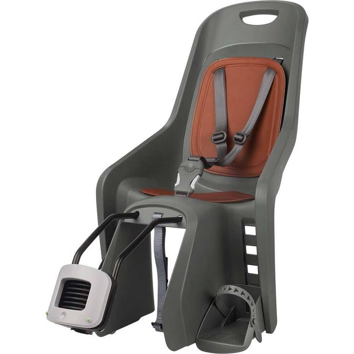 Polisport Maxi Bubbly Plus Frame Bevestiging Grijs/Bruin Ach, Fietsen en Brommers, Fietsaccessoires | Fietsstoeltjes, Nieuw, Verzenden