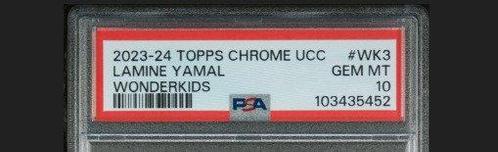 2024 Topps Chrome UCL Lamine Yamal #WK3 - Wonderkids -, Verzamelen, Stickers