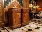 Nachtkastje (2) - Mahonie - Art Deco