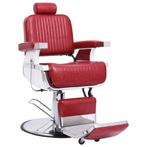 vidaXL Kappersstoel 68x69x116 cm kunstleer rood, Verzenden