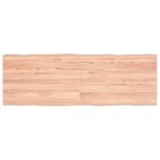 vidaXL Tafelblad natuurlijke rand 120x40x(2-4)cm eikenhout, Huis en Inrichting, Tafels | Eettafels, Verzenden, Nieuw