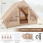 Trendmix Opblaasbare Tent Voor 4 Tot 6 Personen Beige -, Caravans en Kamperen, Ophalen of Verzenden, Nieuw