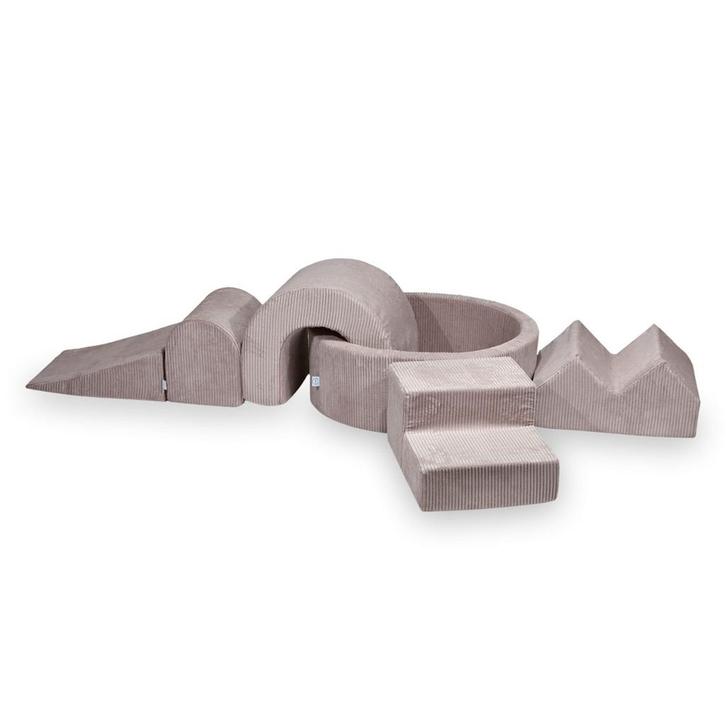 XL speelset van corduroy met ballenbak en 5 foamblokken i..., Kinderen en Baby's, Speelgoed | Educatief en Creatief, Nieuw, Ophalen of Verzenden