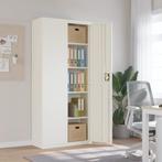 vidaXL Archiefkast 90x40x200 cm staal wit, Huis en Inrichting, Kasten | Roldeurkasten en Archiefkasten, Verzenden, Nieuw