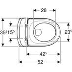 Wandclosetpack Tropea By Geberit Randloos Met Zitting Wit, Doe-het-zelf en Verbouw, Sanitair, Ophalen of Verzenden, Nieuw
