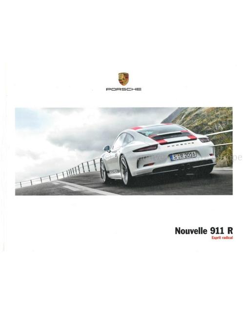 2017 PORSCHE 911 R HARDCOVER BROCHURE FRANS, Boeken, Auto's | Folders en Tijdschriften, Porsche