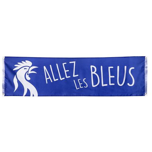 Banner Allez Les Bleus 1,8m, Hobby en Vrije tijd, Feestartikelen, Nieuw, Verzenden