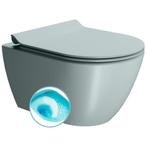Wand Toilet Swirlflush Sapho Pura 36x50 cm Mat Blauw, Ophalen of Verzenden, Nieuw, Overige typen