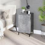 vidaXL Nachtkastje 40x35x70 cm bewerkt hout betongrijs, Minder dan 45 cm, Verzenden, Nieuw, 70 cm of meer