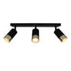 Opbouw plafond spot drie dubbel | zwart met goud, Huis en Inrichting, Nieuw, Ophalen of Verzenden, IndustrieelModern, Led