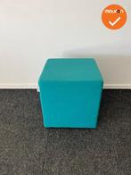 Rohde & Grahl - Poef - met wielen - 47.5x45x45cm - Turquoise, Vergader- of Presentatieruimte, Ophalen of Verzenden, Gebruikt, Stoel