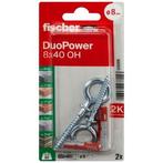 Universele plug met ooghaak | Fischer DuoPower | 2 stuks, Verzenden, Nieuw
