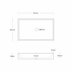 Opzet Wastafel  Traccia Beton 70x45x14 cm (3 Kleuren), Doe-het-zelf en Verbouw, Sanitair, Ophalen of Verzenden, Nieuw