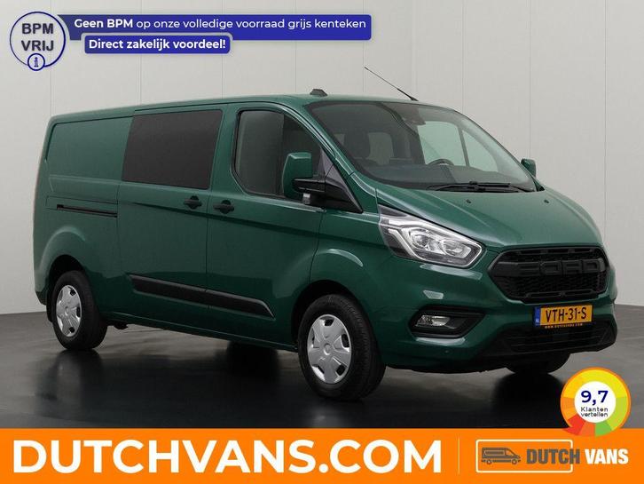 Ford Transit Custom Dubbele-cabine 2.0TDCI | groen, Auto's, Bestelauto's, Lease, Handgeschakeld, BTW verrekenbaar, Diesel, Groen