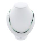 9 Karaat smaragd kralenketting, Gebruikt, Overige kleuren, Ophalen of Verzenden, Met edelsteen