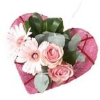 Boekethouder Hartvorm Conisch 20 cm Roze Boekethouder, Ophalen of Verzenden, Nieuw