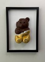 Henevor - Chocolate Teddy Bear | Handpainted Wall Sculpture