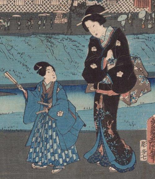 La Torre del Fuoco di Akabane - dalla serie: Trentasei, Antiek en Kunst, Antiek | Overige Antiek