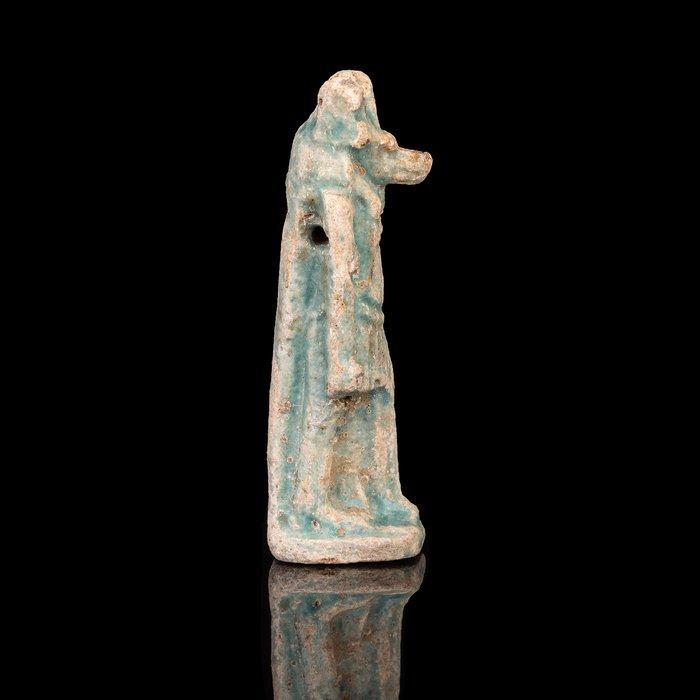 Oud-Egyptisch Faience Anubis Amulet - de Beschermer van de, Antiek en Kunst, Antiek | Overige Antiek