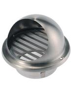 RVS bolrooster 125mm (Ventilatie, diversen), Ophalen of Verzenden, Nieuw