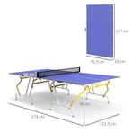 TRUUSK SPORTNOW Opvouwbare Tafeltennistafel 2 Rackets 3 Ball, Verzenden, Nieuw