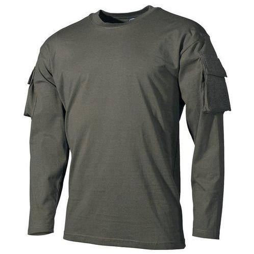 MFH US Longsleeve shirt met mouwzakken, legergroen, Kleding | Heren, T-shirts, Nieuw, Ophalen of Verzenden