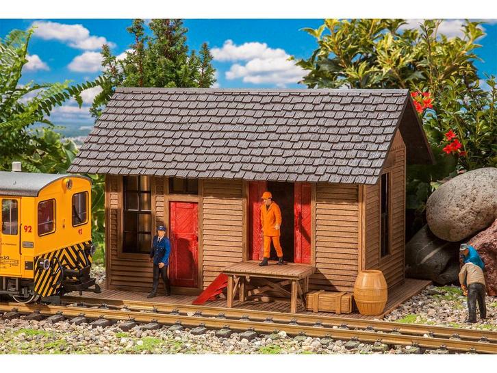 POLA 330880 Lagerschuppen mit Büro (Fabrieksgebouwen), Hobby en Vrije tijd, Modelbouw | Figuren en Diorama's, Nieuw, Ophalen of Verzenden