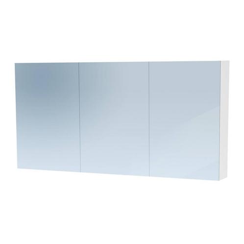 Spiegelkast Dual Exclusive Line 140cm Mat Wit, Doe-het-zelf en Verbouw, Sanitair, Bad, Nieuw, Ophalen of Verzenden