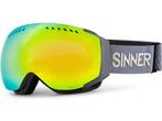 Sinner EMERALD skibril - Donker Grijs - Rode Lens, Verzenden, Zo goed als nieuw
