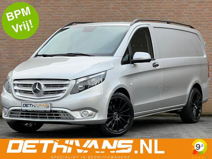Zakelijke Lease |  Mercedes-Benz Vito 114CDI 136PK Lang / 7G, Auto's, Bestelauto's, Onderhoudsboekje, Lease, Zwart, Automaat, Overige kleuren
