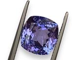 Blauw, Violet Tanzaniet  - 6.40 ct - Asian Institute of, Nieuw