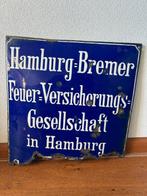 Zeer karakteristiek rechthoekig emaillebord van de