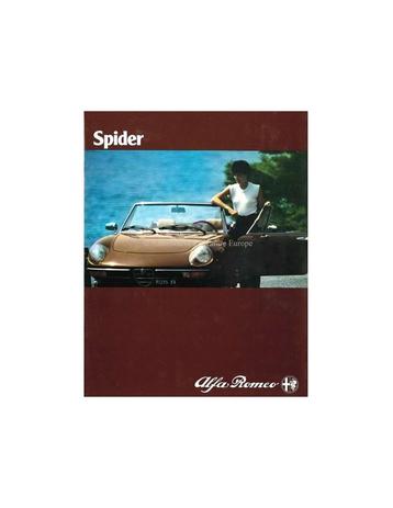 1981 ALFA ROMEO SPIDER BROCHURE FRANS beschikbaar voor biedingen