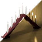 Kaarsenbrug | Konstsmide | 9 kaarsjes (Donkerrood, Hout), Huis en Inrichting, Verzenden, Nieuw