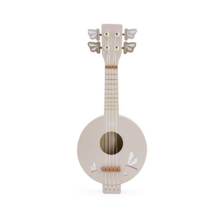 Houten banjo in nougat kleur voor kinderen, ideaal voor m..., Kinderen en Baby's, Speelgoed | Houten speelgoed, Nieuw, Ophalen of Verzenden