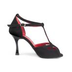 Portdance PD505 Premium Dansschoenen Zwart &amp; Rood Suede, Verzenden, Nieuw