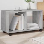 vidaXL Rolkast 72x33x42,5 cm bewerkt hout betongrijs, Huis en Inrichting, Tafels | Bijzettafels, Verzenden, Nieuw