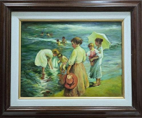 École Valencianne (XX), daprés Joaquín Sorolla - Un, Antiek en Kunst, Kunst | Schilderijen | Klassiek