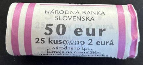 Slowakije. 2 Euro 2025 Hockey Championship (25 stuks) in, Postzegels en Munten, Munten | Europa | Euromunten