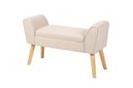 Elegante bank SCARLETT 90cm beige met armleuningen - 40407, Nieuw, Ophalen of Verzenden