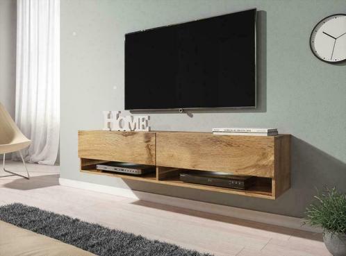 Zwevend TV-meubel Grijs/Wit/Eiken 100/140/180/200/280 cm LED, Huis en Inrichting, Kasten | Televisiemeubels, 25 tot 50 cm, Nieuw