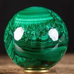 Sfera Van Malachiet: Prima Keuze. Groot malachietkristal,, Verzamelen, Mineralen en Fossielen