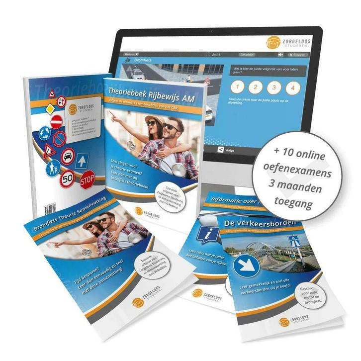 Scooter Theorieboek 2023 met Samenvatting en Oefenexamens, Boeken, Studieboeken en Cursussen, Nieuw, Overige niveaus, Verzenden
