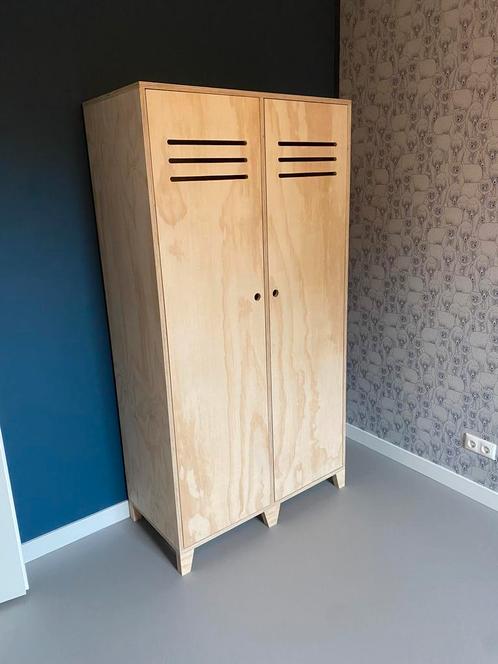Kledingkast lockerkast Fins Grenen 2-deurs, Huis en Inrichting, Kasten | Kledingkasten, Nieuw, Met lade(s), Met deur(en), Met plank(en)