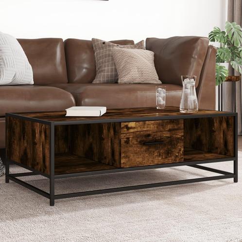 vidaXL Salontafel 100x57x35 cm bewerkt hout en metaal, Huis en Inrichting, Tafels | Salontafels, 100 tot 150 cm, Nieuw, Overige houtsoorten