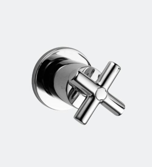 Huber Suite Inbouw stopkraan 260ST01HCR, Doe-het-zelf en Verbouw, Sanitair, Kraan, Nieuw, Chroom, Ophalen of Verzenden
