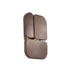 Design wandlamp brons 3-lichts - Planes, Nieuw, Metaal, Design