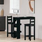 vidaXL Wandbar Tafel Zwart eiken 102 x 55 x 103.5 cm Bewerkt, Huis en Inrichting, Verzenden, Nieuw