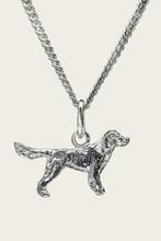 Zilveren Grote munsterlander ketting hanger - klein, Verzenden, Nieuw